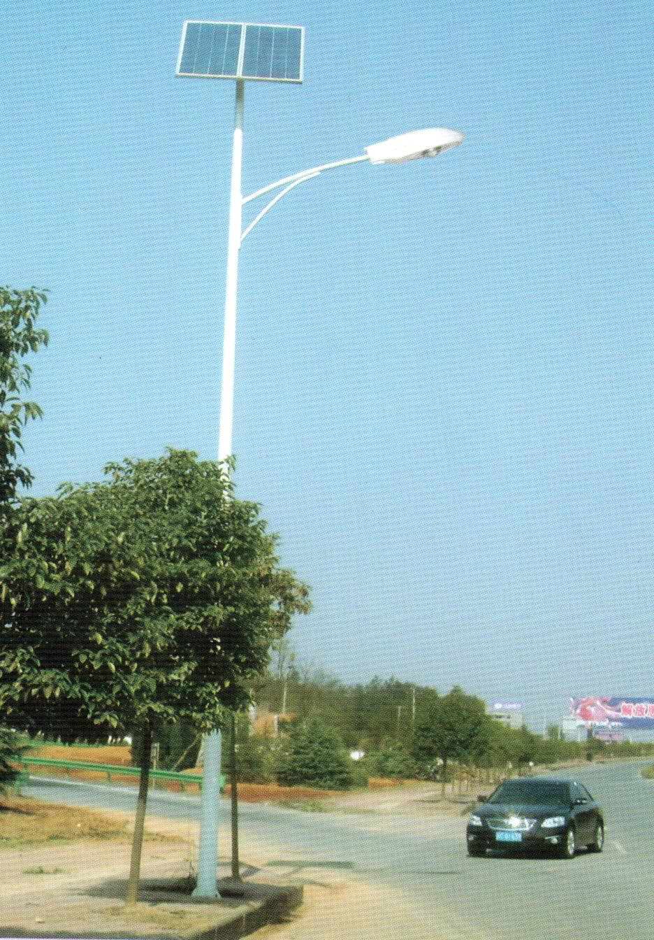 这是开封路灯厂家跟我们特殊定制的样式，在当地非常流行，成为开封新农村标准路灯样式